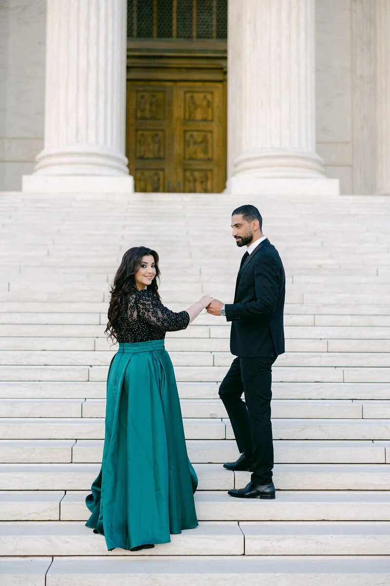 Yasmeen and Mohammad’s Library of Congress engagement photograph 16