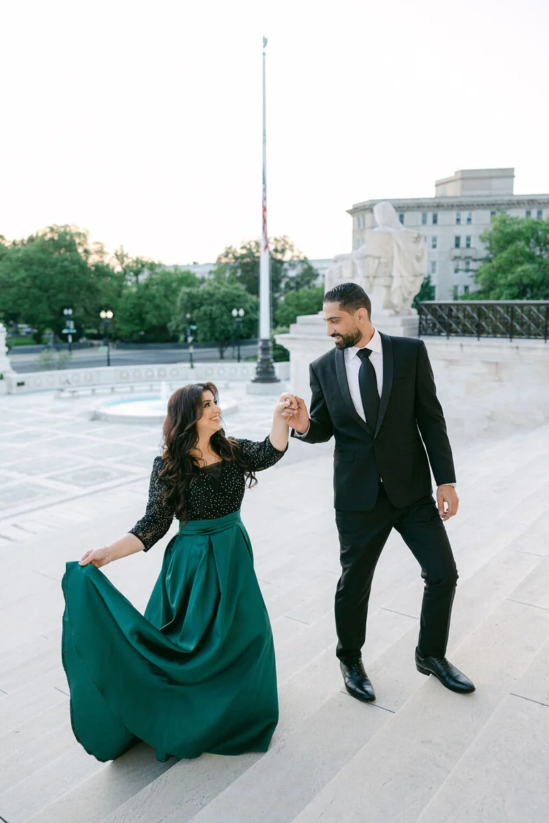 Yasmeen and Mohammad’s Library of Congress engagement photograph 19