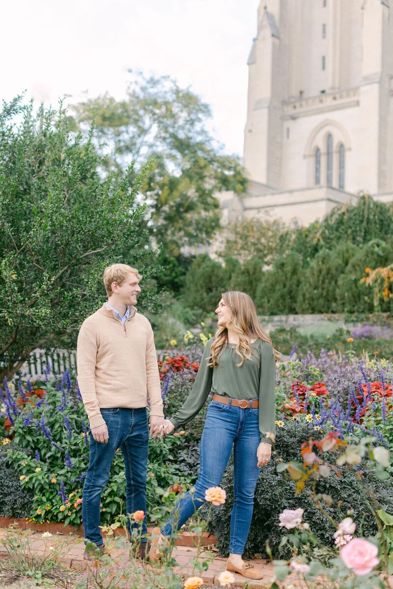 Joan and Richard at the National Cathedral and Bishop’s Garden