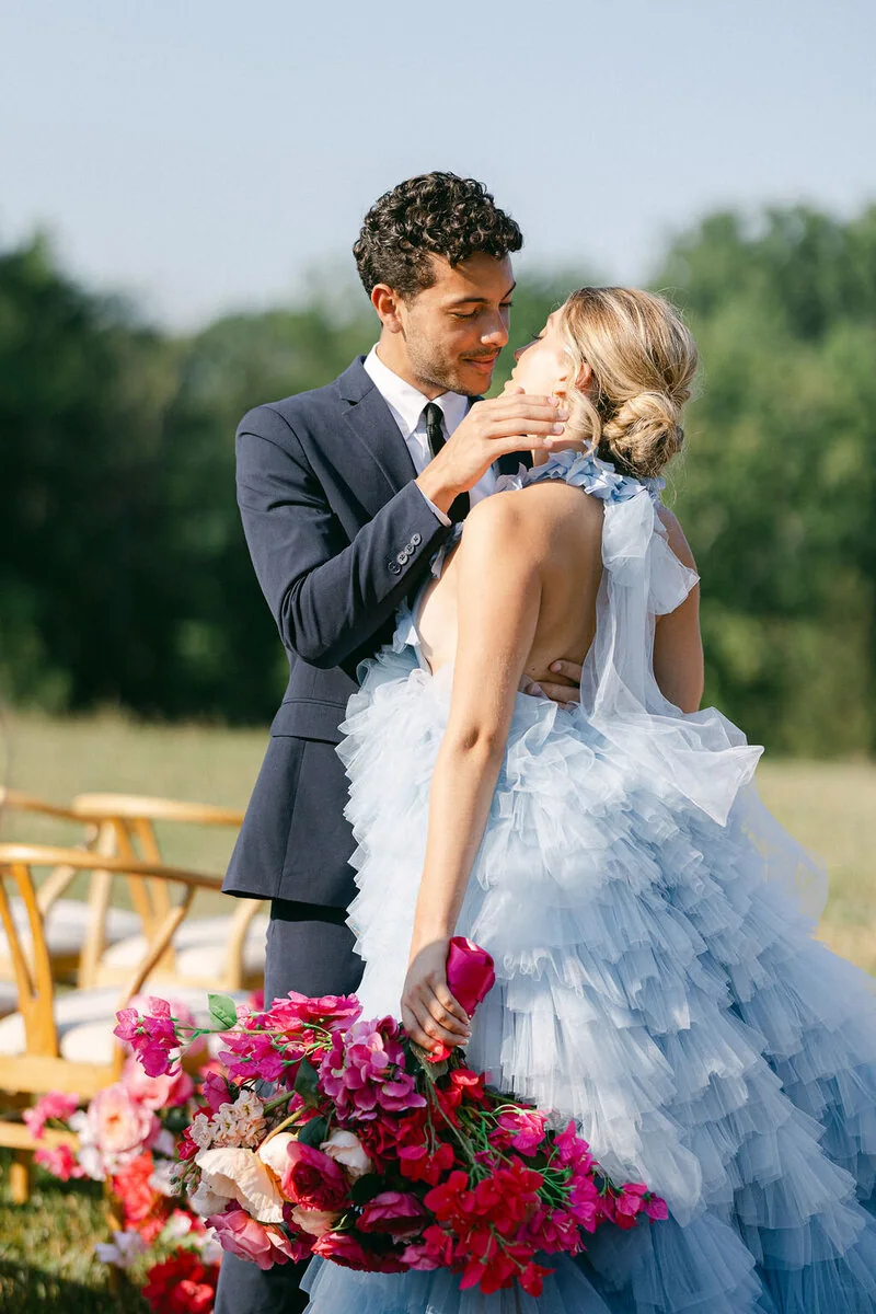 Glenstone Gardens summer wedding editorial photograph 4