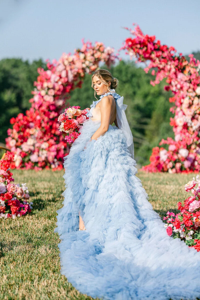 Glenstone Gardens summer wedding editorial photograph 5