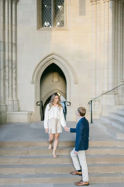 Joan and Richard during their engagement session in Washington DC