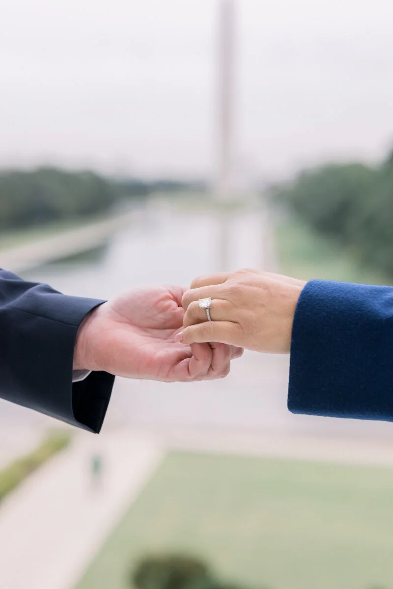 Melissa and Alex’s National Mall engagement photograph 12