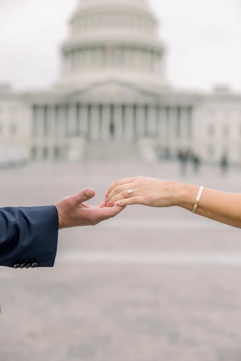 Melissa and Alex’s National Mall engagement photograph 18