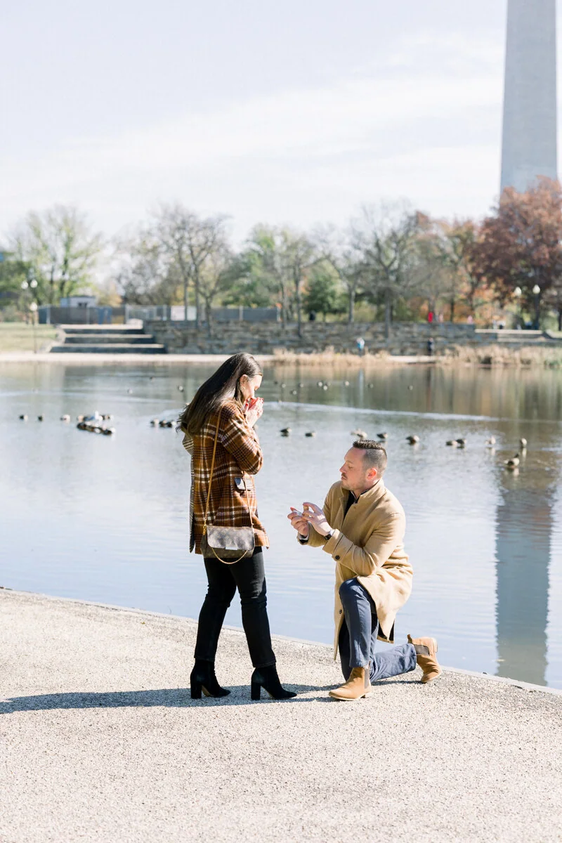 Sarah and Tanner’s Constitution Gardens proposal photograph 2