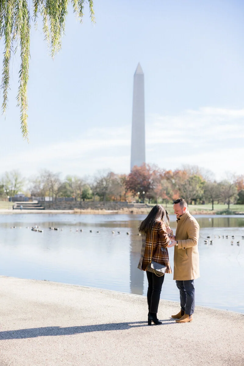 Sarah and Tanner’s Constitution Gardens proposal photograph 5