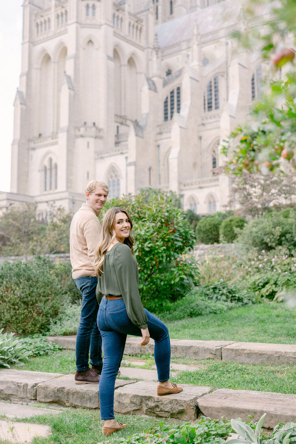 Capturing a Lovely Engagement Session at the Washingtons National Cathedral with Joan and Richard by Get Ready Photo 10